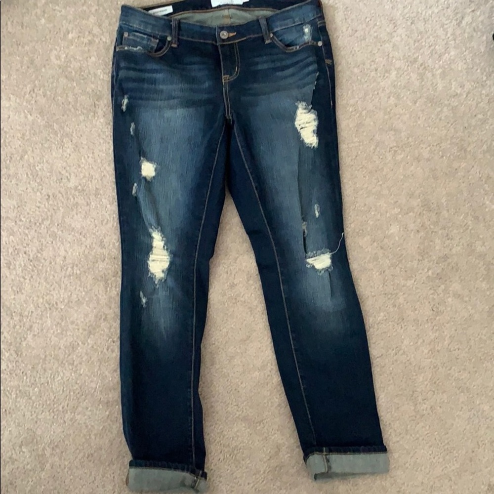 Torrid Distressed Ankle Jeans